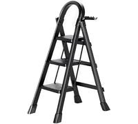 Escabeau 3 Marches Pliant,Marchepieds escamotables,Échelle en Aluminium,Marche Pied Pliable Antidérapantes,Escabeau Escamotable Légères,pour la Maison et Bureau Charge 151 kg