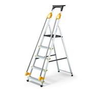 Escabeau 5 marches DURAMP alu pliable sécurisé plateforme 97cm Hostrom