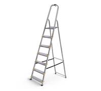 Escabeau 7 marches DURA alu pliable hauteur plateforme 140cm Hostrom