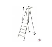 Escabeau 7 marches Magnum 3 hauteur d'accès 3,66m aluminium plancher à 1,66m TUBES