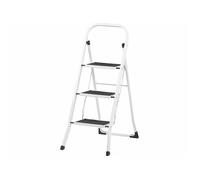 : Escabeau compact avec 3 marches et barre de maintien - Supporte jusqu'à 150 kg