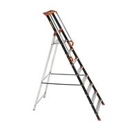 Escabeau Aluminium, 8 Marches, 3.6m Hauteur d'Accès