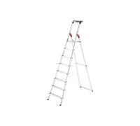 HAILO Escabeau aluminium pliable 8 marches Hailo L60 - Ultra léger et sécurisé - 3,7M