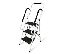 Escabeau avec Main Courante BM TOOLS BMT-ESC-3-MC, 3 marches - Échelle Multi-Usage intérieur et à l'extérieur