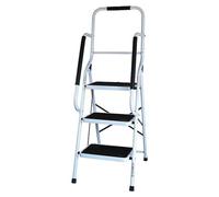 Escabeau BM Médical ESC-3-MC avec Main Courante, 3 marches - Échelle Multi-Usage intérieur et à l'extérieur