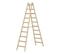 Escabeau bois double de 2 x 10 marches