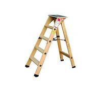 Escabeau professionnel en bois - 6 marches + tablette OUTIFRANCE