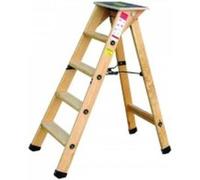Escabeau bois professionnel 7 marches + tablette