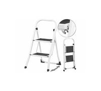 Escabeau compact avec 2 marches et barre de maintien - supporte jusqu'à 150 kg