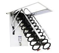 Escabeau de grenier escamotable antidérapant électrique avec accoudoirs pour utilisation en intérieur, idéal pour la gestion immobilière et la construction