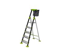 Escabeau alu 7 marches rivetées hauteur d'accès 3,45 m GARDEN STEP