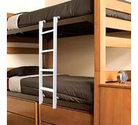 Escabeau de lit double blanc - Échelle latérale décorative robuste pour dortoir, grenier et lits superposés - Gain de place 116 cm