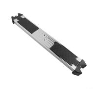 Escabeau de piscine en acier inoxydable de remplacement pour piscines hors sol et creusées - Patins en caoutchouc antidérapants, 50 x 7,5 x 2,5 cm, pédale unique