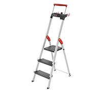 Hailo Hailo L100 TopLine, escabeau de sécurité en aluminium, 3 marches Quantité:1