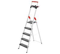 Hailo Hailo L100 TopLine, escabeau de sécurité en aluminium, 5 marches Quantité:1