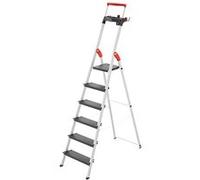 Hailo Hailo L100 TopLine, escabeau de sécurité en aluminium, 6 marches Quantité:1