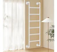 Escabeau d'intérieur réglable avec support mural, idéal pour sous-sol, lits superposés hauts, camping-cars et sorties de secours - Design durable et sûr - 10 à 25 m