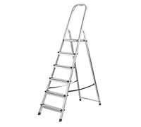 Escabeau en alu 6 marches - pliable - Echelle D17214