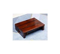 Escabeau en Bois Massif for Adultes - Marches intérieures et extérieures antidérapantes. Aide à la mobilité Portable for Lits Hauts, Salle de Bain et Porte. Pas d'assemblage(Walnut,70x30x11cm)