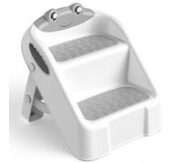 Escabeau Enfant Marche Pied Pliable pour Enfant, Tabouret 2 Marches pour Bébé, Rehausseur Stable, Multifonction et Antidérapant Parfait pour Cusine, Apprentissage, Salle de Bain, de la Propreté