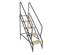 Escabeau Escalier de Piscine, Tabouret, Chaise d'escalier à Double Usage, échelle avec accoudoir, Plate-Forme Haute for Bureau, Maison, bibliothèque, Grenier Échelle(Five Step)