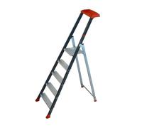 Escabeau Escalux en aluminium 5 marches Prolux Plus - Hauteur de travail 3,02 m