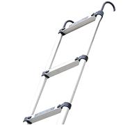 Escabeau extensible en aluminium avec crochets, portable, pliable, multi-usage, 3,2 m, 4,05 m, 4,8 m, capacité de 150 kg, hauteur 4 m, idéal pour un usage domestique et professionnel