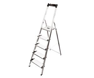 Escabeau HAILO XL20 5 marches avec tablette porte-outils