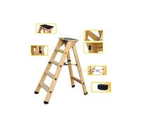 Escabeau Lyonnais bois 4 marches + tablette CENTAURE - 483204