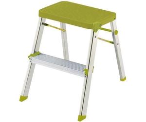 Escabeau marche pied - ROLSER - MD2001 - 2 marches - Aluminium - Vert