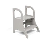 Ette Tete MIIMO • Marchepied pour Enfant à Hauteur réglable • Tabouret de Toilette d'apprentissage de la propreté (Gris)