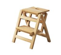 escabeau marchepied Escabeau Pliable en Bois Massif, sans Installation, Portable, for la Maison, la Cuisine et l'intérieur Petit(Legno)