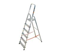 Escabeau ménager de sécurité ESCALUX V28150A Aluminium 6 marches H 3M20