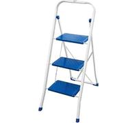 Escabeau métallique BURI 3 marches Escabeau de ménage pliable Escabeau double pliable