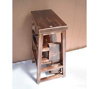Escabeau Multifonction Pratique, escabeau Pliable élégant et Simple à 3 Niveaux, Tabouret échelle Multifonction, Chaise échelle en Bois Massif de Style Nordique créatif,
