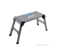 Escabeau plateforme en aluminium SILVERLINE - Capacité 150 kg - Dimensions 910 x 415 x 500 mm
