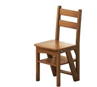 Escabeau pliable 2 en 1 en bois - Marchepied multifonction portable pour rangement d'affichage et utilisation à la maison, solution escabeau léger pour un accès facile et pratique