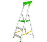 Escabeau pliable 3 marches Marchepied leger en aluminium 150 kg 62 cm Safetool