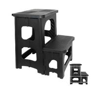 Escabeau Pliable - Acier métallique 15,4 Pouces, Interface à Haute Traction, composant d'élévation Domestique, équipement d'entretien résidentiel Professionnel | Stepper de Chevet avec Pantry M