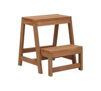 vidaXL Escabeau pliable Bois de sapin massif