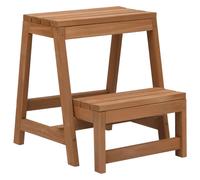 Escabeau pliable Bois de sapin massif vidaXL vidaXL