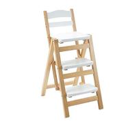 Escabeau pliable en bois, tabouret multifonctionnel à 3 étapes, escabeau léger à double usage, support d'affichage