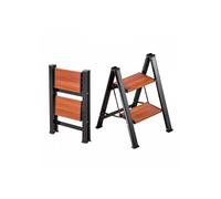Escabeau Pliant 2 Marches Marchepied Pliable Charge 150 kg Échelle Domestique Portable Compacte pour Cuisine Bureau Travaux