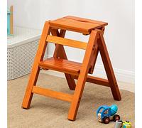 Escabeau pliant en bois - Tabouret d'escalade peu encombrant pour usage domestique