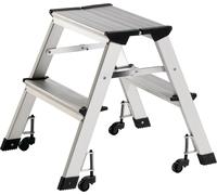 Escabeau pliant Marches 2 plateformes H.440mm Alu.mobile