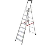 Escabeau Professionnel Pliable en Aluminium 8 marches Larges Hailo Alu Pro