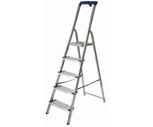 Escabeau professionnel 5 grandes marches de 120mm - hauteur de travail 2,95m FACAL - GM/5M
