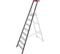 Escabeau professionnel 8 marches en aluminium ESCALUX Prolux Plus - Gris