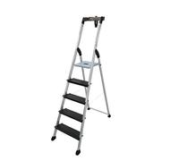 Escabeau Professionnel en Aluminium 4 marches Extra Larges Hailo 4XL Blackline Pro