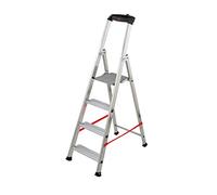 Escabeau Professionnel Pliable en Aluminium 4 marches Larges Hailo Alu Pro